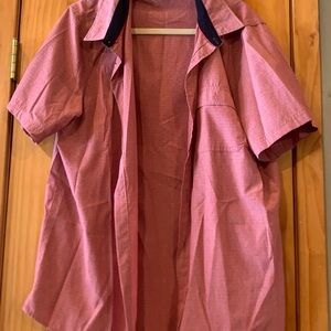 Men's Red Short Sleeve Shirt